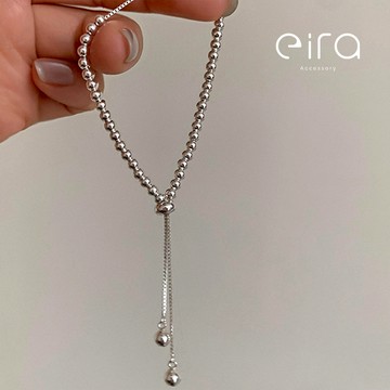 Eira Accessory 純銀圓珠抽拉手鍊‧925純銀手鍊‧輕奢 優雅 氣質 精緻 百搭 質感 CSL0058A