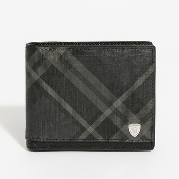 PLAYBOY-中翻短夾 Black Diamond Plaid系列 -灰色(161-0111-06-2)