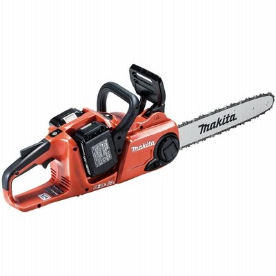 マキタ MUC353DGFR 350mm充電式チェンソー(赤) バッテリBL1860B×2本・2口急速充電器DC18RD付