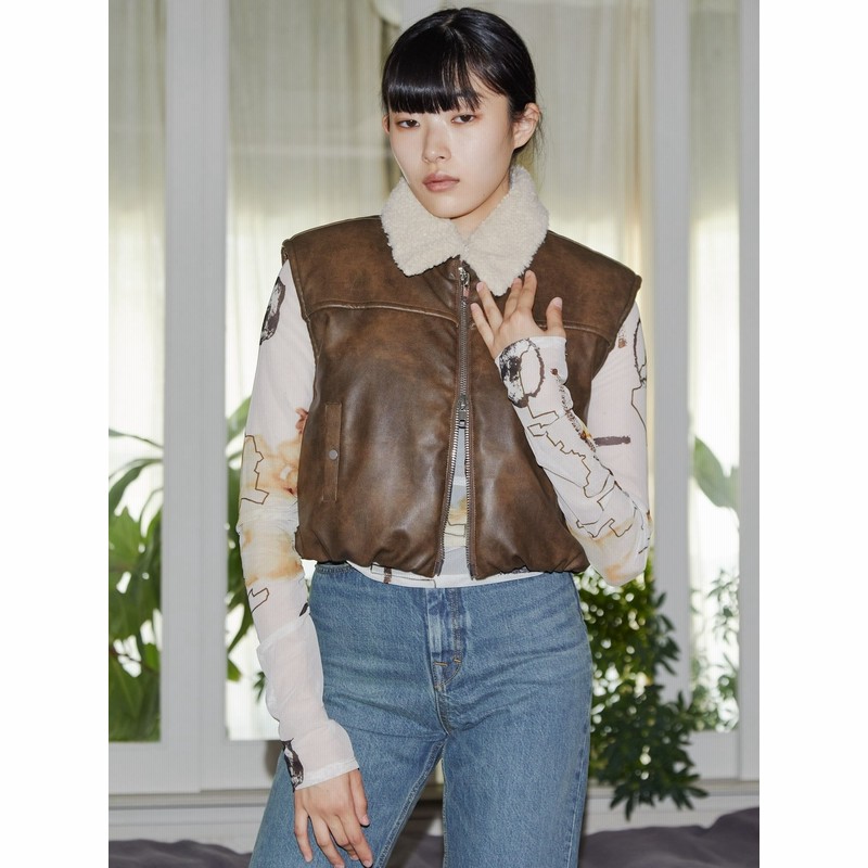 EMODA VEQUM PUFFER COMPACT VEST Fサイズ