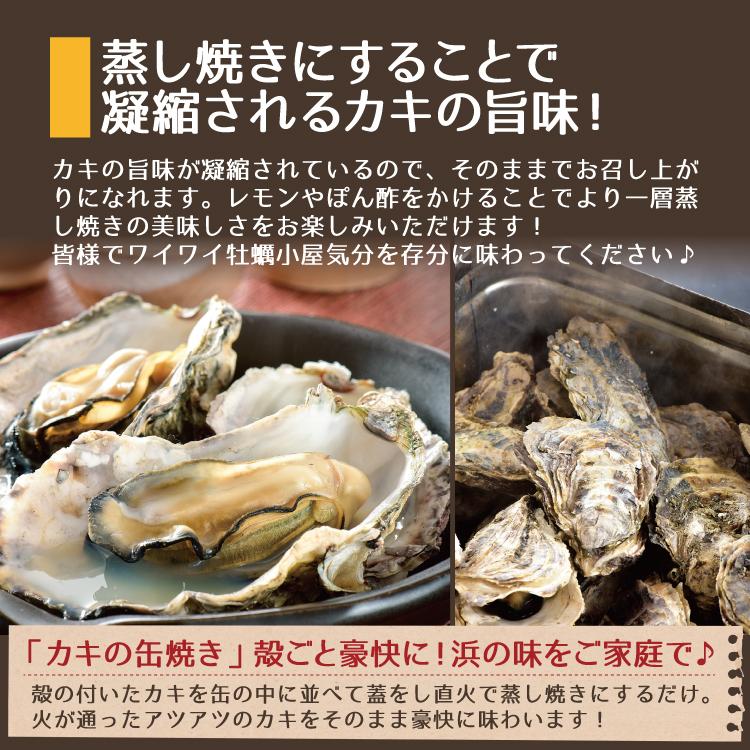 お歳暮 ガンガン焼き 海鮮 BBQセット バーベキューセット 牡蠣缶 2kg 20〜30個 かき カキ