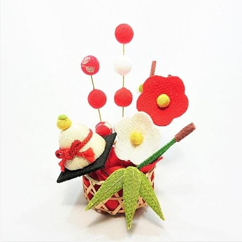 お正月飾り 置物 ちりめん コンパクト 小さい 迎春初梅飾り 手作り 鏡餅 縮緬 かわいい 正月 飾り おしゃれ 通販 Lineポイント最大0 5 Get Lineショッピング