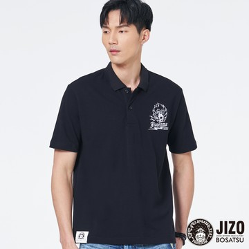 【雙11狂歡㊙↘滿額折$1111】半臉骷髏短袖POLO衫(黑) - BLUE WAY 地藏小王