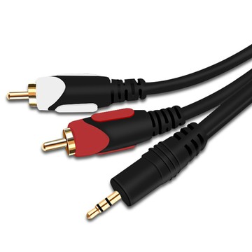 易控王 15米 3.5mm 轉 雙RCA音源線 音頻線 手機/電腦連接音響 (30-223)