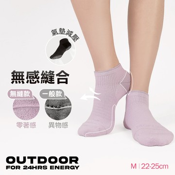 【加購】休閒無縫全氣墊船襪-條紋