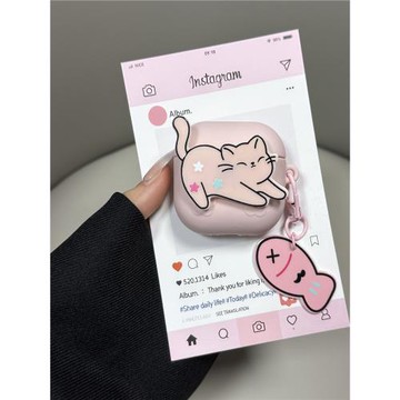 適用airpodspro2保護套Airpods4蘋果耳機保護殼3代藍牙硅膠無線耳機收納軟殼小貓咪小狗支持無線充全包可愛風