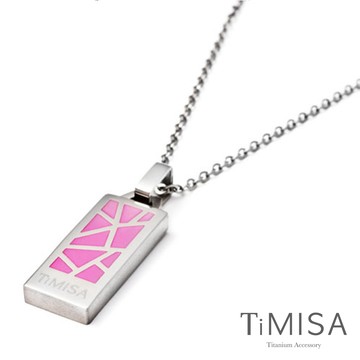 『TiMISA』《個性主義-桃》純鈦項鍊(E)