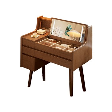 【HappyLife】實木翻蓋化妝桌 120公分 Y12140原木