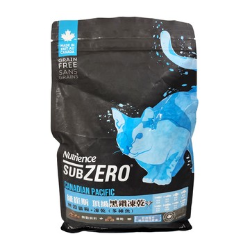 Nutrience SUBZERO 無穀貓 + 凍乾 多種魚 加拿大製造  1.8kg  1袋
