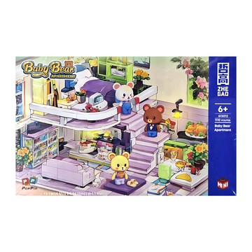 ZHEGAO 哲高 熊寶花花公寓 6歲以上 ABS塑膠  1盒