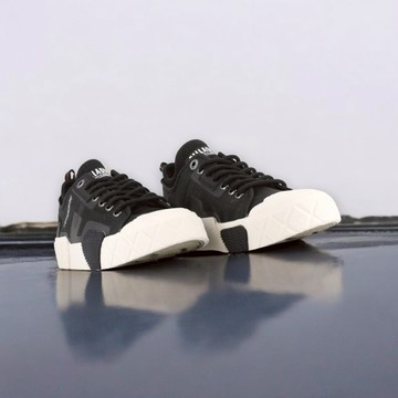 PALLADIUM ACE CITY SHELL LO2 鑽石菱紋底鬆餅鞋 黑 74452 - US 9.5 (27.5cm)