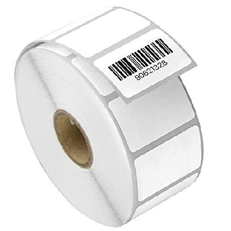 OfficeSmartLabels 1.5" x 1" Removable Direct Thermal Labels Compatible with Rollo ＆ Zebra Desktop Printers and More 1” Core; Perforated, Water