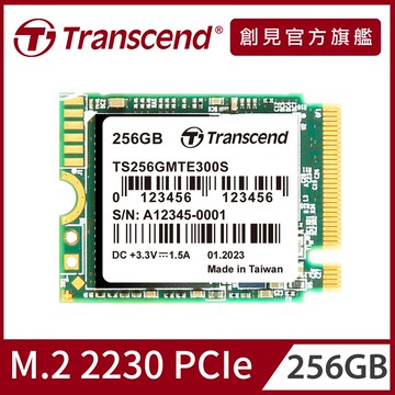 Transcend 創見 MTE300S 256GB M.2 2230 PCIe Gen3x4 SSD固態硬碟(TS256GMTE300S)