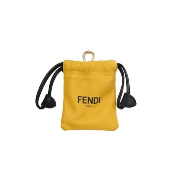 FENDI 7AR898 真皮束口袋小包耳機包零錢包鑰匙包