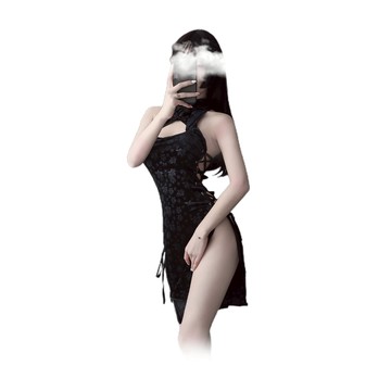 Gaoria｜秘吻熱戀｜側交叉旗袍連身裙 N7-0039