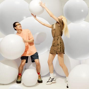 COZEE-抗菌高彈褲裙-(夜海藍/潑墨蝦紅/潑墨綠/黑S-L)