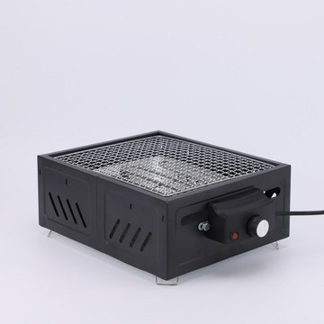 家用圍爐煮茶便攜式碳電兩用燒烤爐戶外露營烤火爐燒烤架方形圍爐 鑫弘-戶外運動