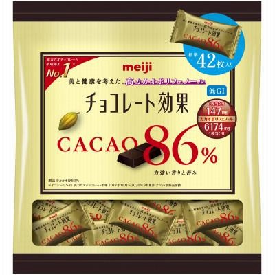 ふるさと納税 高槻市 チョコレート効果カカオ86%　大袋:1袋(表示内容量210g)×12袋入り(1袋に標準42枚入り)