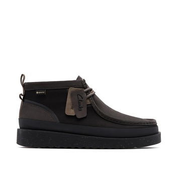 Clarks 袋鼠家族系列- Wallabee FTR GTX 男款防水異材質拼接設計休閒靴 (黑灰色) CLM83469B