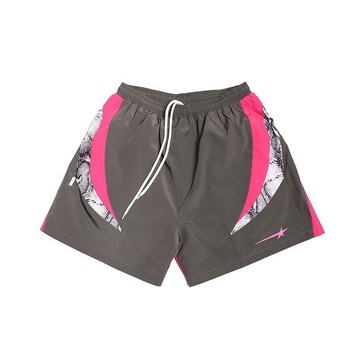 MTA Splioed Nylon Shorts 拼接尼龍 休閒 短褲 蛇紋 桃紅 灰色 MTA-28 [台灣現貨]
