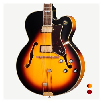 Epiphone Broadway HH 雙雙 無搖座 復古漸層色 Vintage Sunburst 印度月桂木指板 全空心 電吉他