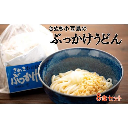 ふるさと納税 香川県 小豆島町 さぬき小豆島の冷凍ぶっかけうどん 8食セット