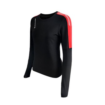 besuto北斯途加絨長袖速干修身跑步健身運動保暖半掌高彈圓領T恤