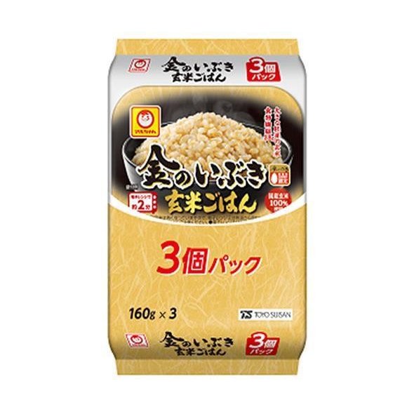 東洋水産 マルちゃん 金のいぶき玄米ごはん 3個パック 480g(160g x 3)