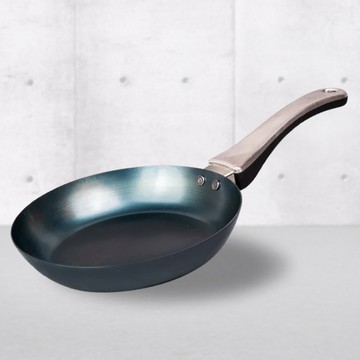 藤田金屬 GARTEN職人製鐵平底鍋 深煎鍋 24cm 日本製 IH爐可用  不挑爐具 無塗層 炒鍋 煎鍋 平底鍋
