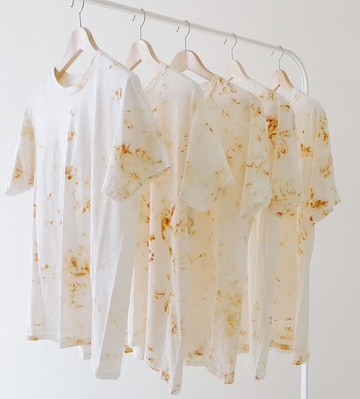 鐵鏽染短袖t-shirt