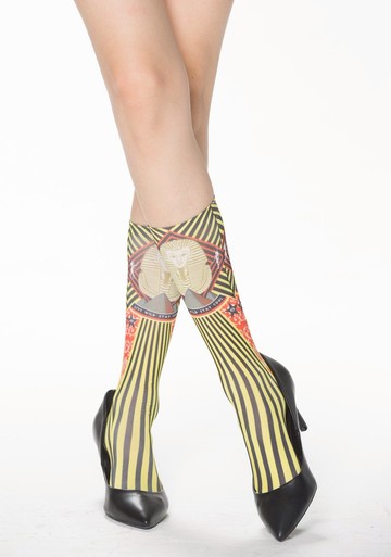 美國Fools day印花絲襪 - 狮身人面像