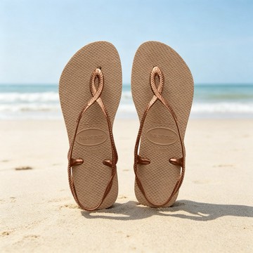 榮榮鞋坊 Havaianas 哈瓦仕【現貨不用等 正品正貨】 Luna 玫瑰金 繞踝涼鞋 4129697-5282