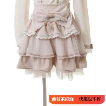 日單量產多層蕾絲大蝴蝶結4007半身裙