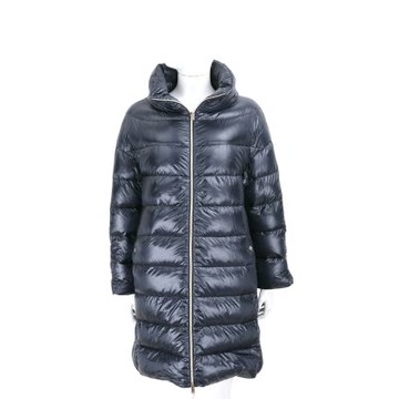 HERNO MATILDE 義大利頂級羽絨 深藍色立領車縫 20D輕盈防水 羽絨外套