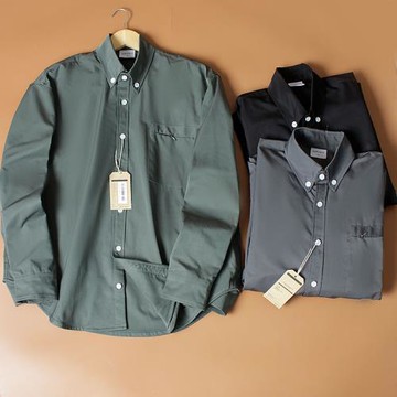 島國單！工裝機能風襯衣 質感出色 秋季男士時尚尖領顯瘦長袖襯衫