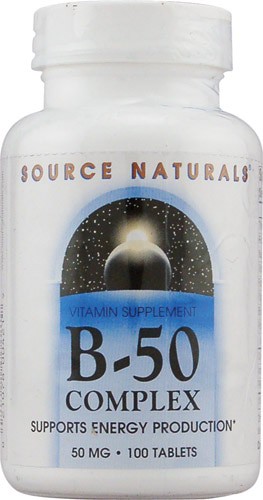 Source Naturals B-50 Complex 50 mg - 100 Tablets