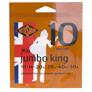 Rotosound 木吉他弦 Jumbo King 磷青銅 10-50【黃石樂器】