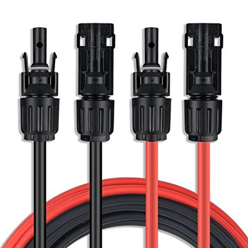 SGANGCAR ソーラーケーブル 6M 10AWG（6mm2） PVケーブル 太陽