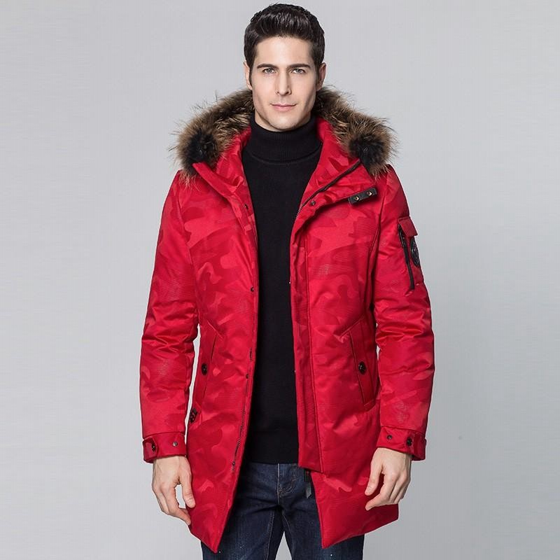 ダウンコート ダウンジャケット ミドル丈 迷彩 ロングコート ダウン