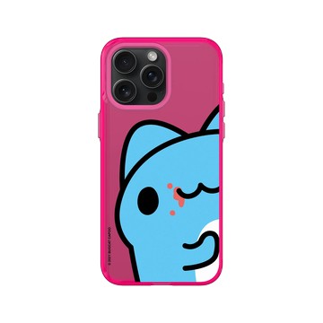 iPhone 15 Pro Max Clear 粉漾桃 - 貓貓蟲咖波 Bugcat Capoo - 咖波偷看你
