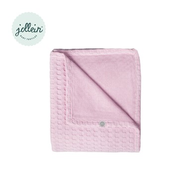 Jollein 針織紗布毯-粉 K-514-511-65021