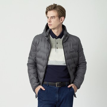 Pierre Cardin 男款 石墨烯蓄熱連帽與羽絨外套-灰色 (5255771-97)