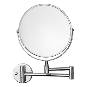 免打孔美妝鏡伸縮摺疊梳妝鏡雙面高清美顏浴室壁掛鏡子化妝鏡【幸福驛站】