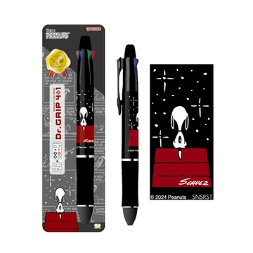 百樂PILOT x 史努比 健握4+1 多功能筆(0.7mm)-黑桿