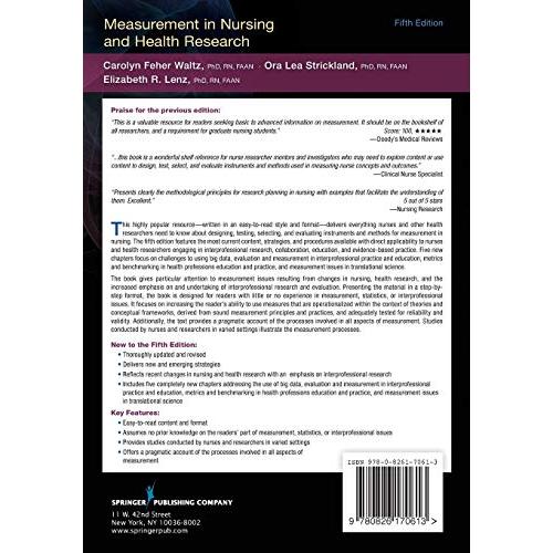 Measurement in Nursing and Health Research