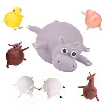 舒壓充氣動物氣球 舒壓發洩玩具公仔捏捏樂 擺件裝飾拍照背景 辦公室桌上小物 贈品禮品