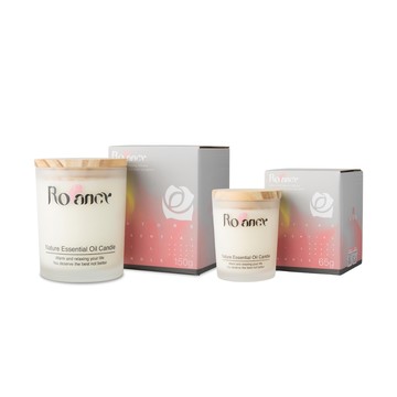 Rofancy 洛帆晞 手作香氛蠟燭2件組 台灣製  215g  1組  梨與小蒼蘭 150g + 烏木絲絨玫瑰 65g