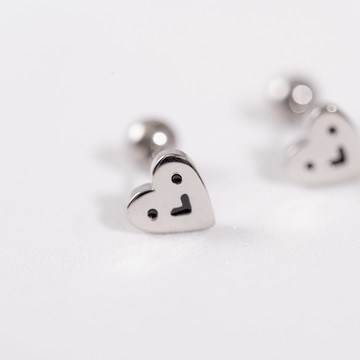 微笑好心情316細-醫療鋼針成對轉珠耳環(共2色)-A40065