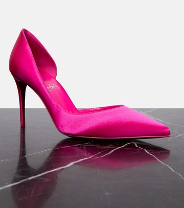 Christian Louboutin Iriza 85 silk satin pumps