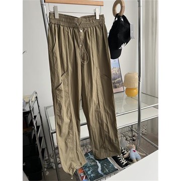 城市露營機能山系 日系復古薄款速干寬松工裝老爹褲潮休閑長褲